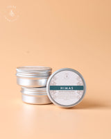 ISLAS Aromatics Himas Gentle Soothing Balm in a jar, showcasing a calming herbal balm for skin comfort and relaxation.