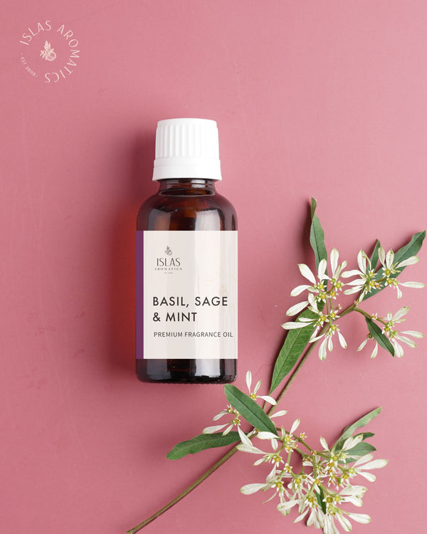 Basil, Sage & Mint Oil | Fragrance oil |  ISLAS Aromatics